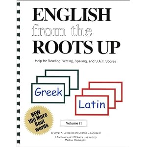 English From the Roots Up 2 with Cards (Help for Reading, Writing, Spelling, and S.A.T. Scores, Volume 2)
