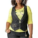Jackson Zipper Trimmed Denim Vest by Apple Bottoms by var goTwisterProductImageStrings = new Object();goTwisterProductImageStrings['prodImageNotAvailTextNoColor'] = 