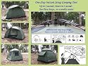 Genji Sports One-Piece Instant Setup Family Camping Tent