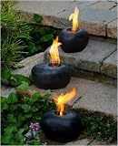Black Fire Rocks with Gel Fuel (set of 3)