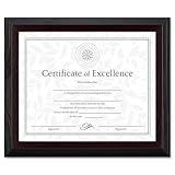 DAX Solid Wood Award/Certificate Frame 8 X 10 Black Ridge With Walnut Finis ....