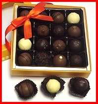 16 Organic Chocolate Truffles In Beautiful Gift Box