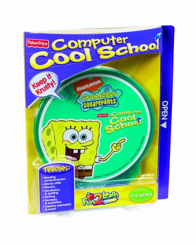 Fisher-Price Fun-2-Learn Computer Cool School Sponge Bob Software