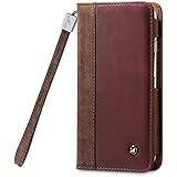 iPhone 6 case, ACEABOVE iPhone 6 4.7" Wallet Case [Chestnut] - Collatio Genuine Leather Wallet Cover with [Card Slots] and [Strap] for Apple iPhone 6 4.7 Inch Late 2014 Model (Chestnut)