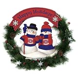 Montreal Canadians Team Snowman Wreath