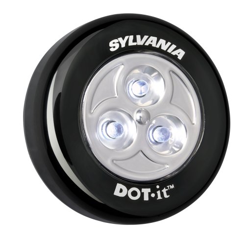Sylvania DOT-it Black Self-Adhesive Bright White Black LED Light