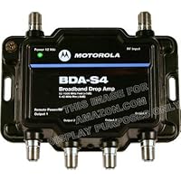 Motorola Signal Booster 4-Port BDA-S4 Cable Modem TV HDTV Amplifier