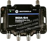 Motorola Signal Booster 4-Port BDA-S4 Cable Modem TV HDTV Amplifier