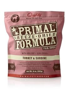Primal Pet Foods Freeze-Dried Canine Turkey and Sardine Formula