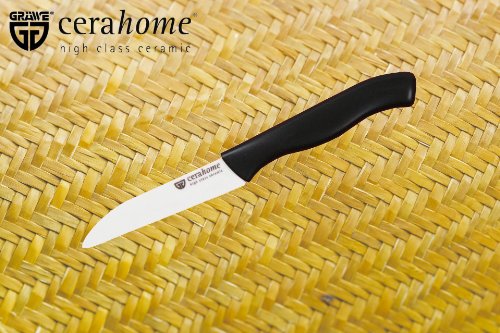 GRÄWE Keramik-Küchenmesser 7,5 cm Klinge, Serie CERAHOME