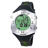 PYLE-SPORTS Advanced Dive Meter With Water Depth, Temperature, Dive Logand Auto EL Backlight (PSWDV60GN)