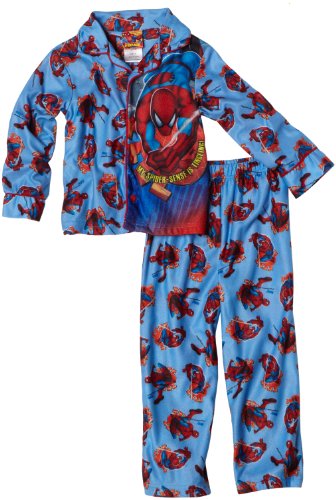 Ame Sleepwear Boys 2-7 Spiderman Coat Set, Blue, 2T Ame Sleepwear Boys 2-7 Spiderman Coat Set, Blue, 2T