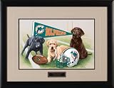 NFL Miami Dolphins Jim Killen Signature Black Framed Print