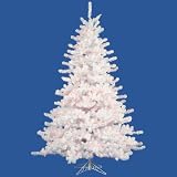 10′ Pre-lit Crystal White Artificial Christmas Tree – Multi Lights