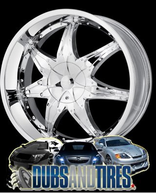DIP Libra (Series D15) Chrome - 22 x 9.5 Inch Wheel