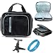 Black Durable Pinn Messenger Carrying Bag with Removable Shoulder Strap for ASUS Transformer Prime Android 10.1-inch Tablet + Headrest Tablet Mount + SumacLife TM Wisdom*Courage Wristband