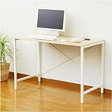 サイバーコム シンプルデスク (幅110奥60ハイタイプ) CP-116R(NM/IV) ナチュラルメイプル/アイボリー