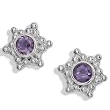 Sterling Silver Iolite Star Earrings by Sajen