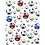 FunToSee Stick The Ball, Football Room Stickers, Pack of 36