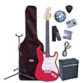 Encore EPB-KC3R Red Electric Guitar Outfit