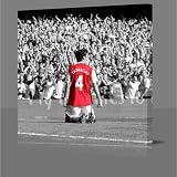 CESC FABREGAS Stunning Black & White/Colour Gallery Framed Canvas Art Poster Print Ready To Hang NEW