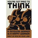 Futurama Poster A Mindless Worker Is A Happy Worker