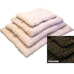 Ultra Soft Curly Fur Plush Pillow - 22 x 35 in. - Chocolate