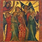 Trumpeting Angels Pack of 10 Christmas Cards (Square)||EVAEX||RF10F