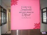 In order to be irreplaceable one must be different Coco Chanel Wall art Wall sayings