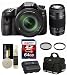 Sony Alpha SLT-A57M / A57 / SLTA57 / A57M w/ Sony 18135 Lens + Sony SAL 75300 Lens + Battery + Charger + Bag + 64GB + Filters + Giotto's Blower