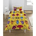 Kids/Childrens Mr Men, The Mr Men Show Design Bedding Duvet Cover Set and Pillow Case (Single Bed)