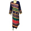 Womens handmade designer Caftans Long Sleeve Evening Gown Size XL