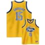 Nike Denver Nuggets #15 Carmelo Anthony Gold Rewind Swingman Jersey