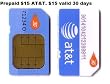 AT&T pre-paid $15 SIM card for GPS trackers valid for 30 days
