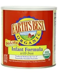 Grocery: Earths Best Organic Infant Formula with Iron, 23.2 Ounce Canisters (Pack of 4) - Earth's Best