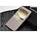 Huawei Ascend Mate 8 Case, Premium Leather Cover with View Window (S View) Protective Smartphone Flip Cover Folio Case (Ultra Thin Slim) (Brown)