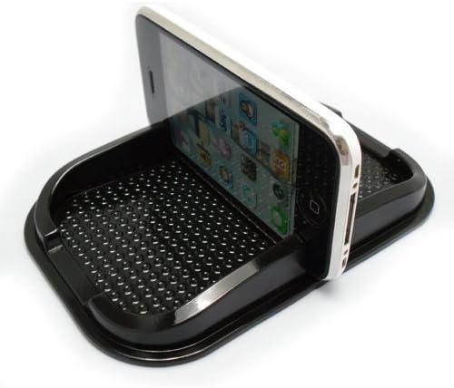 Milliongadgets(TM) Black Car non-slip mat Skid-proof Phone Pad mp3 mp4 Key Holder
