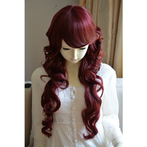 Liz Wig Duchess Style Heat Friendly Long Curly Wavy Princess Cosplay Party Hair Wig 31'' 80cm