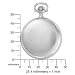 Charles-Hubert, Paris Sterling Silver Quartz Pocket Watch image 2
