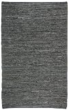 Black Leather Matador 8x10 Rug with Free Shipping!
