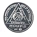 24 Hour BSP AA Silver Color Aluminum Medallion with Serenity Back (Set of 50) Commemorative