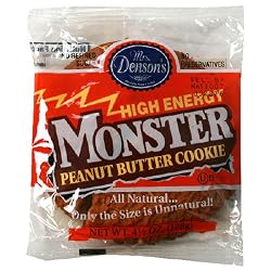 Mrs. Denson's Cookies, Monster Peanut Butter, 4.5-Ounce Packets (Pack of 12)