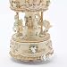 Laxury 3-horse Carousel Music Box, Green&yellow&groudcoat Shade, Mp336_s-3