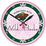 Minnesota Wild Wall Clock (Pink)