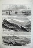 1875 Rio Tinto Mines Spain Railway Train Huelva Ships
