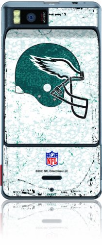 Skinit Protective Skin for DROID X - Philadelphia Eagles Logo - Distressed Helmet