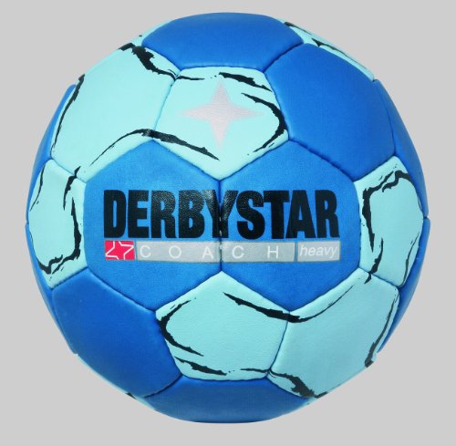 DERBYSTAR HANDBALL COACH HEAVY NEW 2 600 G, blau/hellblau/schwarz, 2 Preisvergleich
