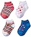 Hanes Ultimate Girls' 4-Pack Low-Cut Liner Socks, Assorted, Small