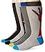 K. Bell Sport Men's Hand and Arrows Tech Crew Socks (Pack of 4)