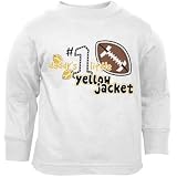 Georgia Tech Yellow Jackets White Toddler Daddy's Little Yellow Jacket Long Sleeve T-shirt